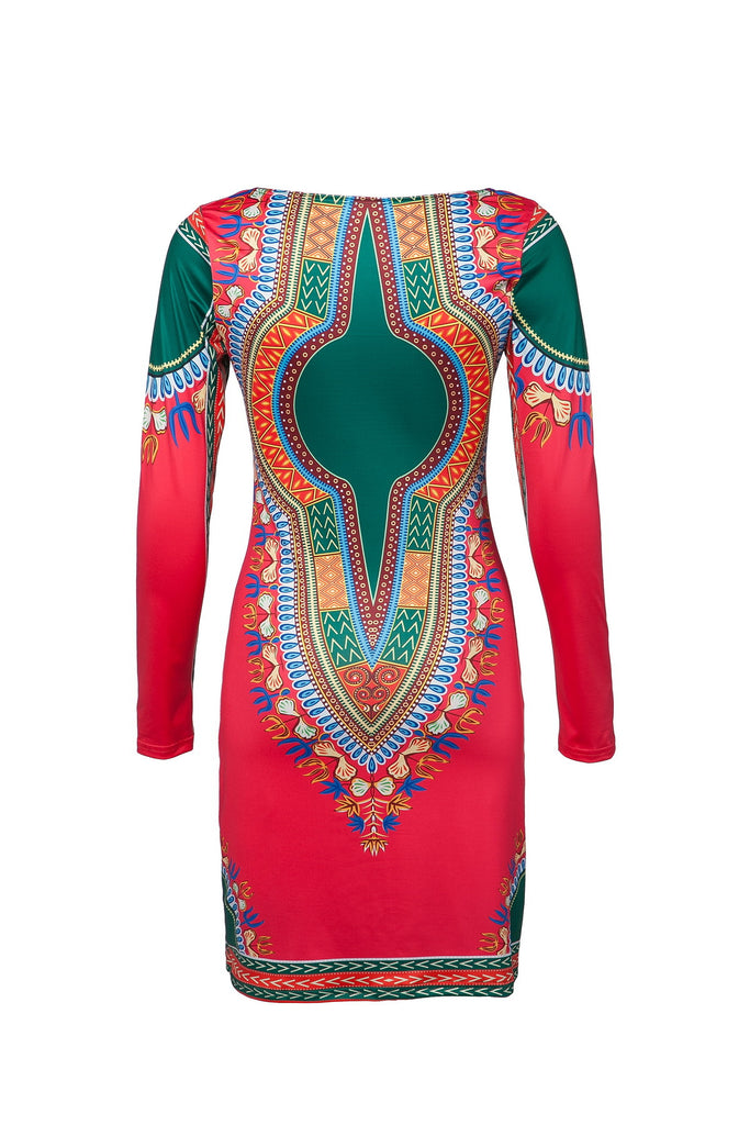 Totem Print Women's Dress