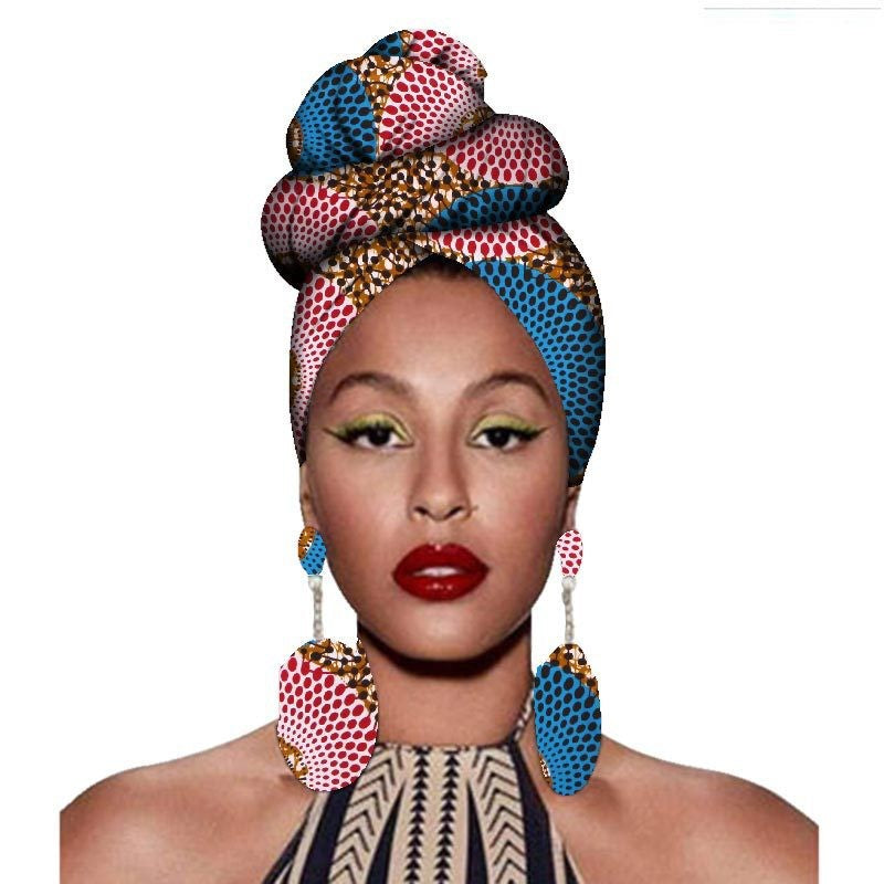 Fashion Headscarves And Earrings