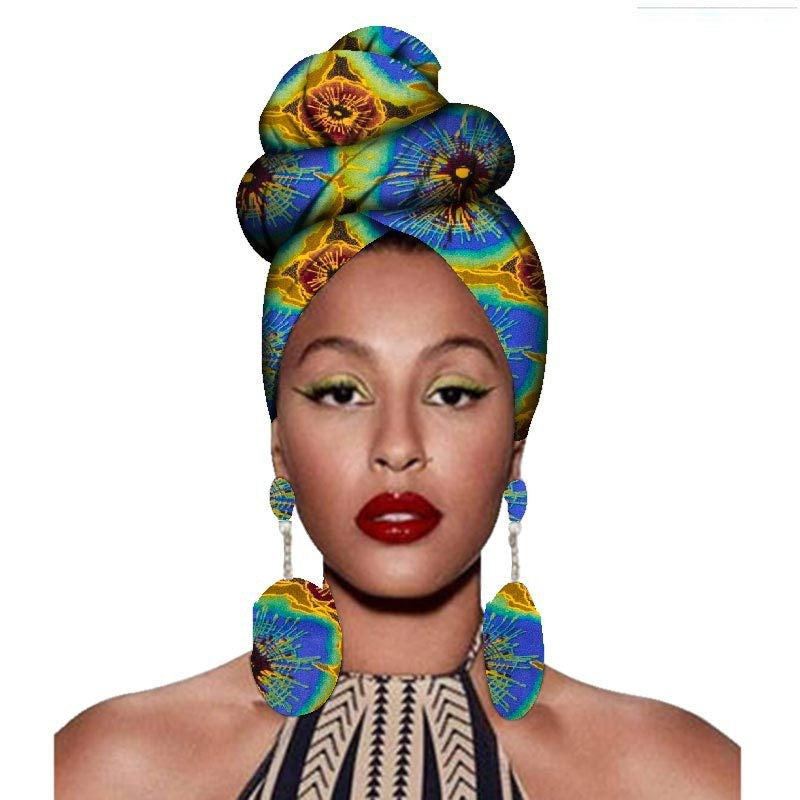 Fashion Headscarves And Earrings
