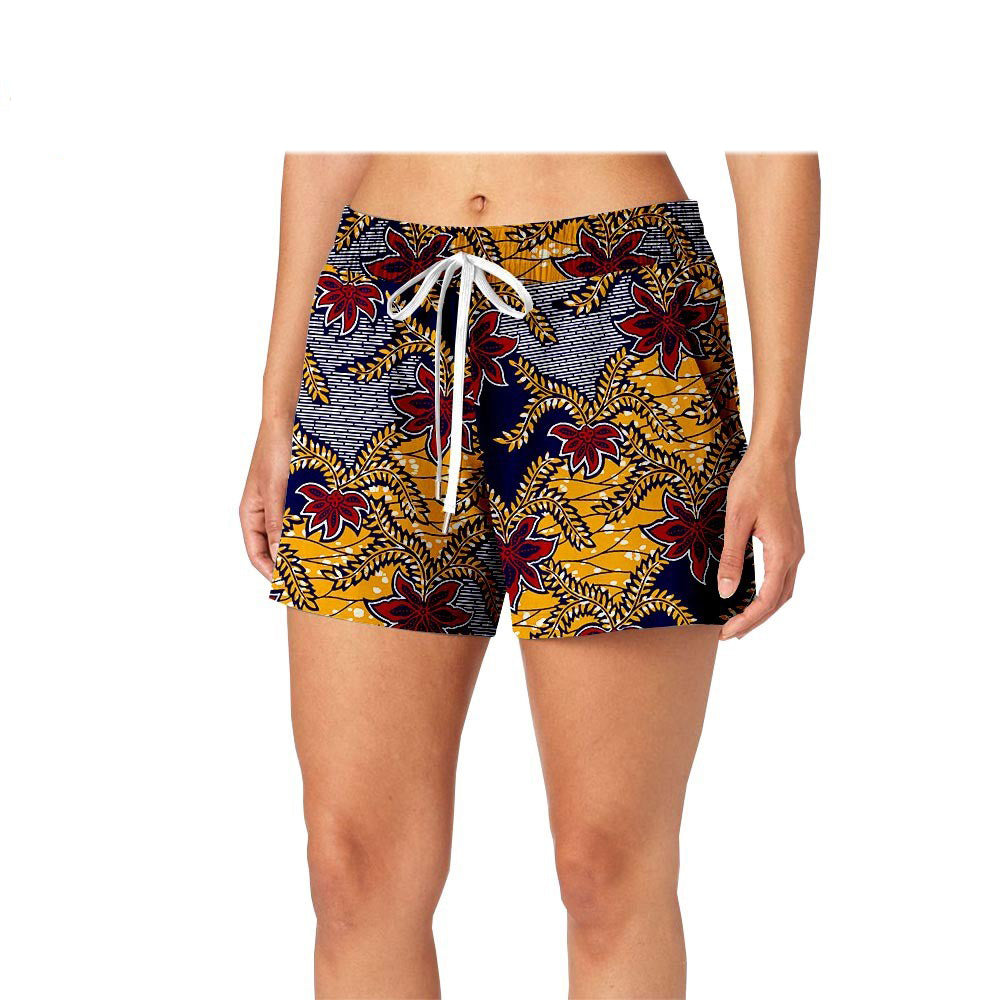 Printed cotton batik shorts