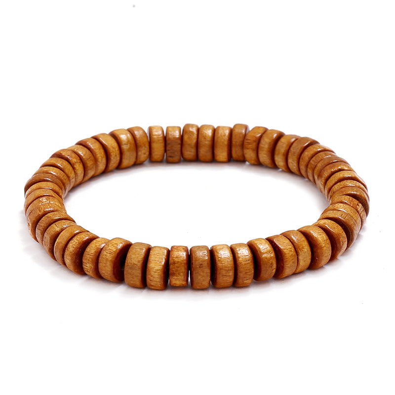 Wooden bead bracelet