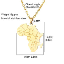 Load image into Gallery viewer, African Map Modeling Necklace