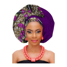 Load image into Gallery viewer, African printed cotton turban
