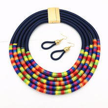 Load image into Gallery viewer, African Multilayer Choker Necklaces