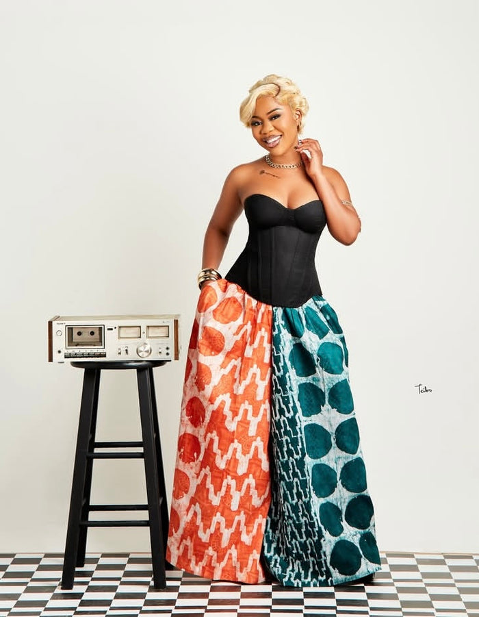 Two Toned baggy African pant