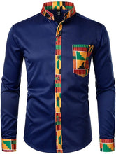 Load image into Gallery viewer, Men&#39;s Hipster African Dashiki Shirt
