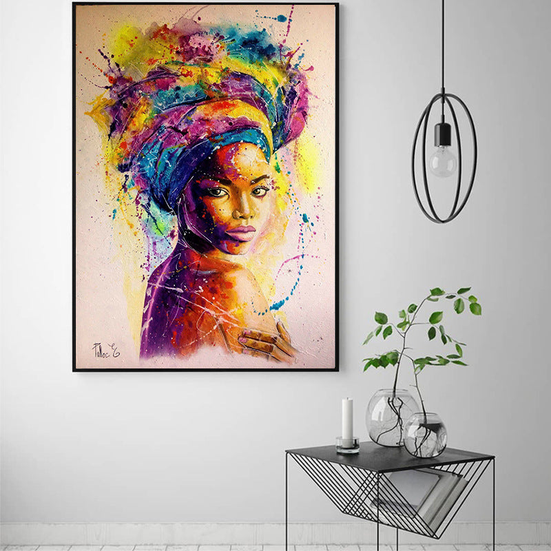 Minimalist African Woman Poster