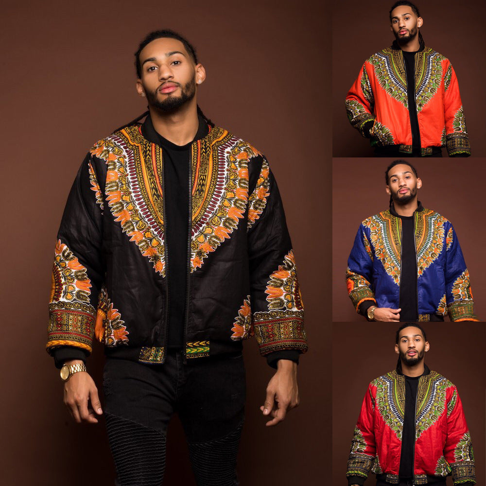 Retro ethnic men's jacket