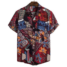 Load image into Gallery viewer, African  short-sleeved shirt men