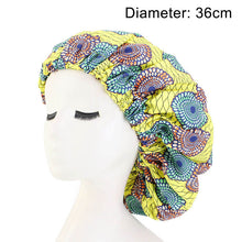 Load image into Gallery viewer, Oversized African Print Double Sleeping Hat