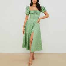 Load image into Gallery viewer, Floral Lace High Slit Dress
