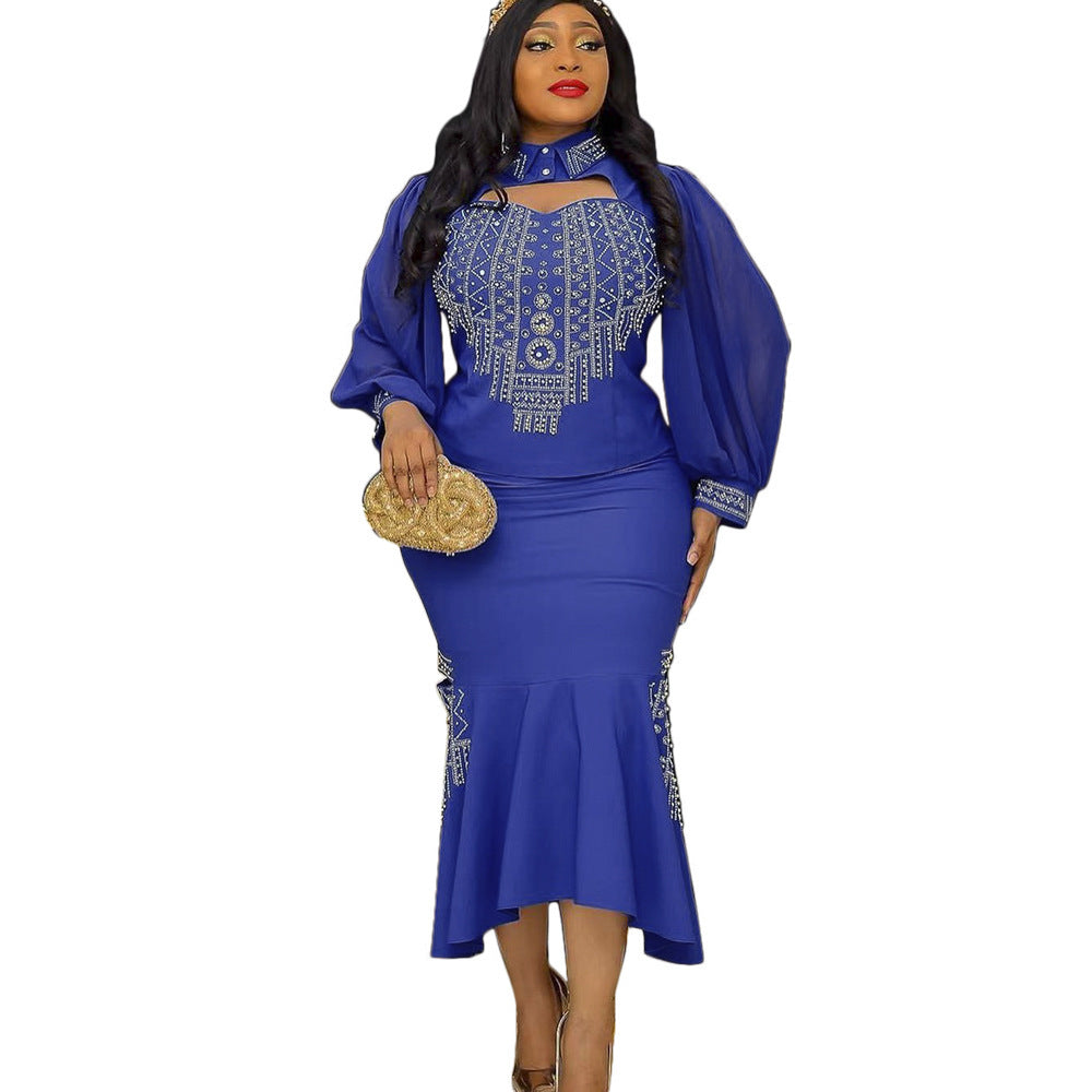 Plus Size Women's Fishtail Dress