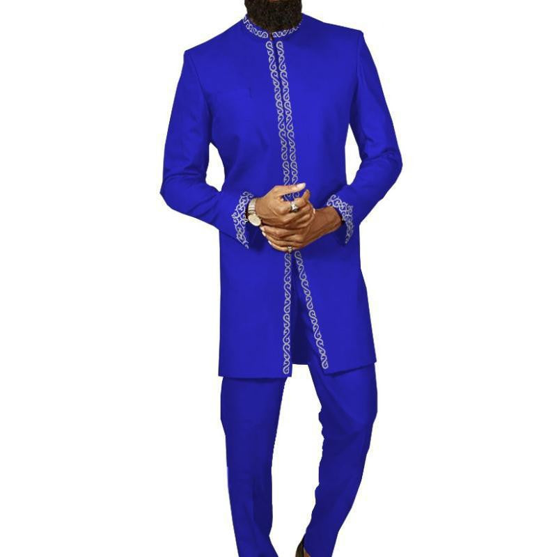 African Printed Cotton Men's Suit