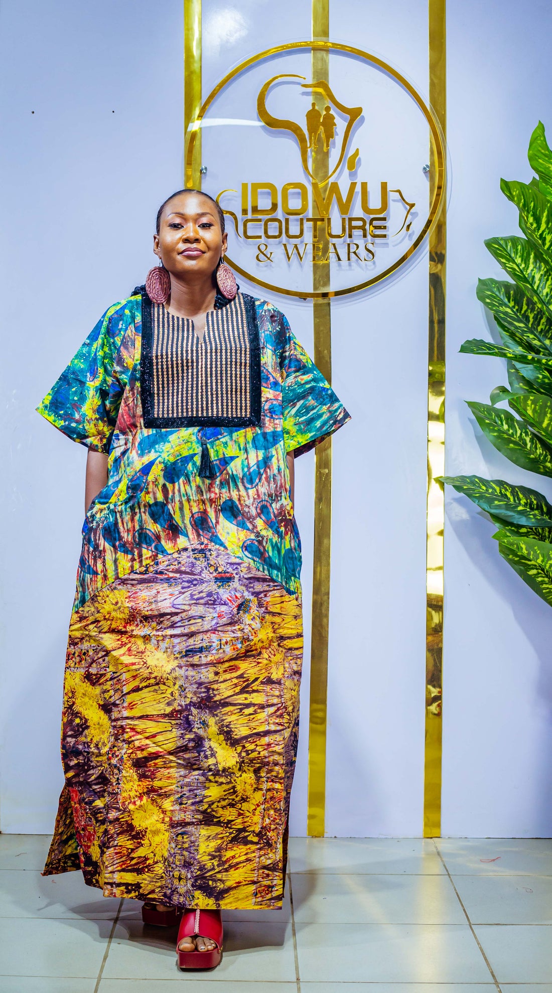 Nia Adire Asooke Bubu Gown