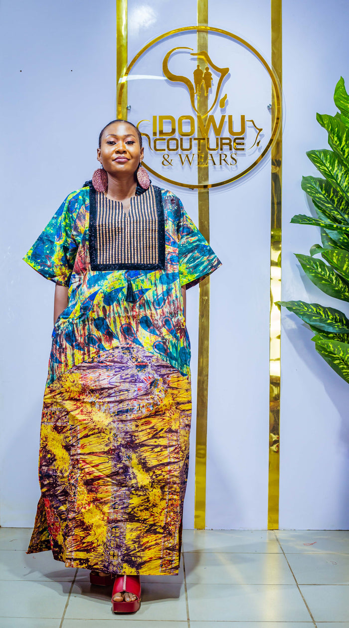 Nia Adire Asooke Bubu Gown
