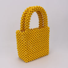 Load image into Gallery viewer, Bead String Wooden Handbag