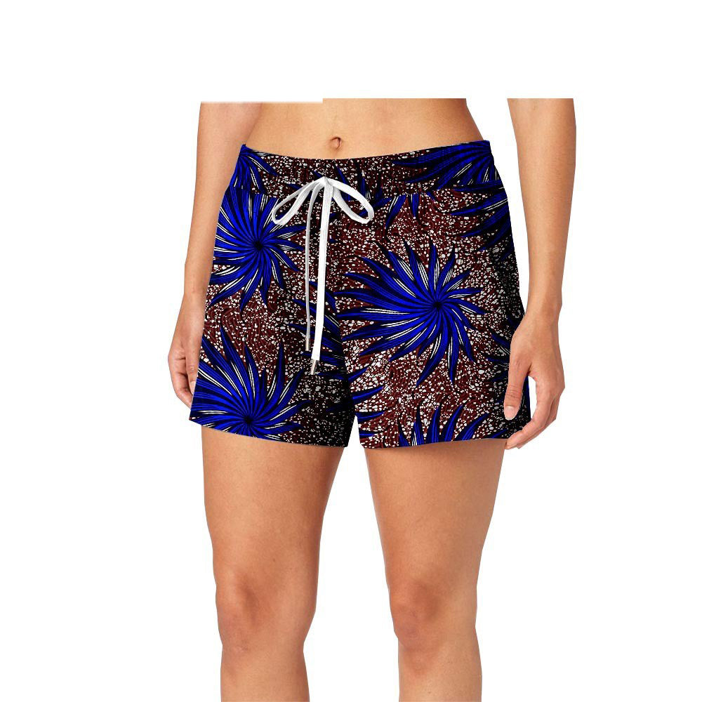 Printed cotton batik shorts