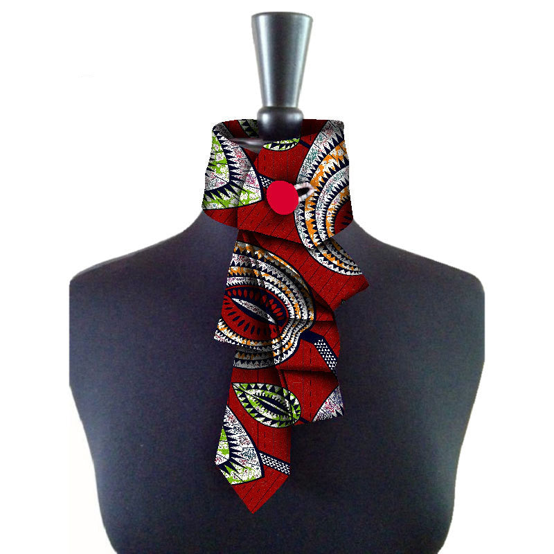 African women's bow collar