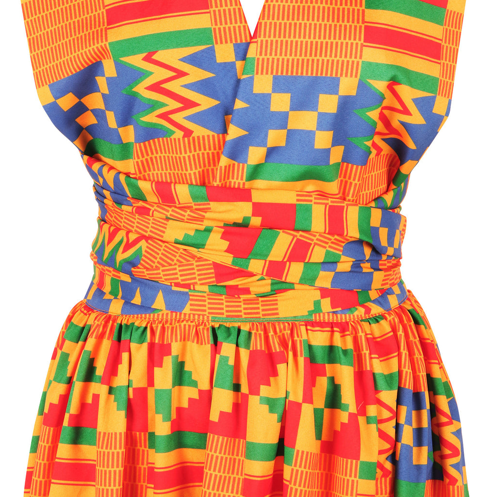 African geometric dress