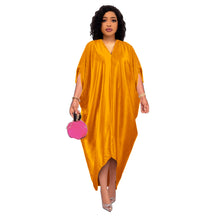 Load image into Gallery viewer, African Plus Size V-Neck Dress