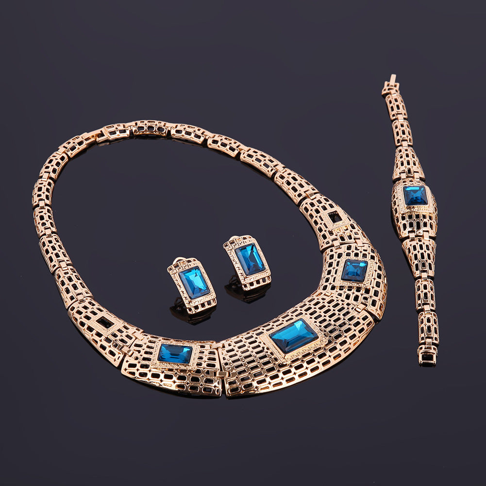 Electroplating Gemstone Jewelry set