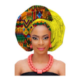 African printed cotton turban