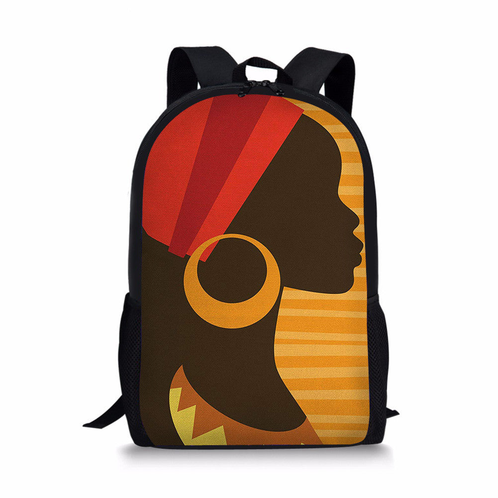 African style children's school bag