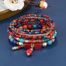 Boho Jewelry Multilayer Bracelet Creative Turquoise Beaded Jewelry Bracelet