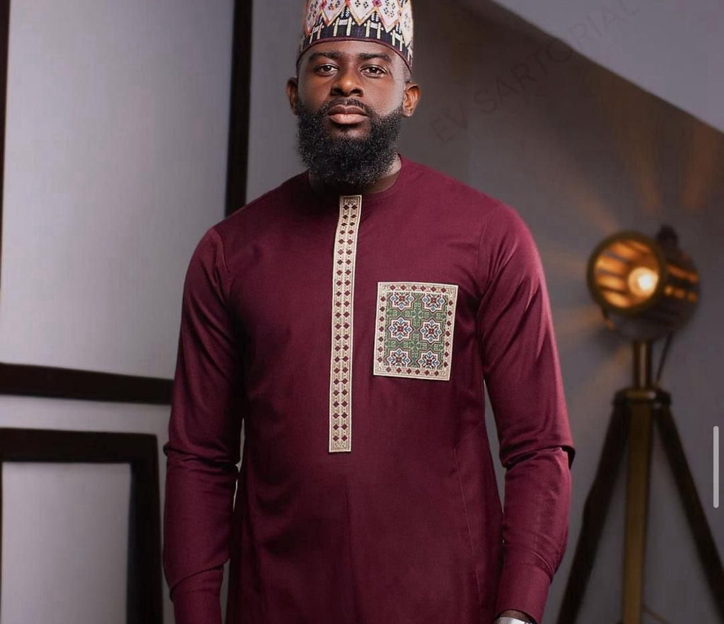 Modern Yoruba-Inspired Senator Wear