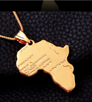 African Maps Necklace