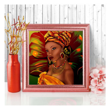 Load image into Gallery viewer, African Woman Diamond Painting