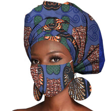 Load image into Gallery viewer, African Print Batik Cotton Turban