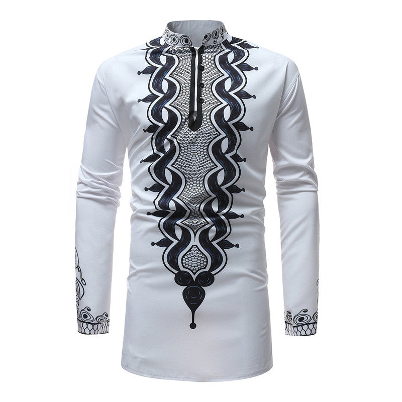African style ethnic print Shirt