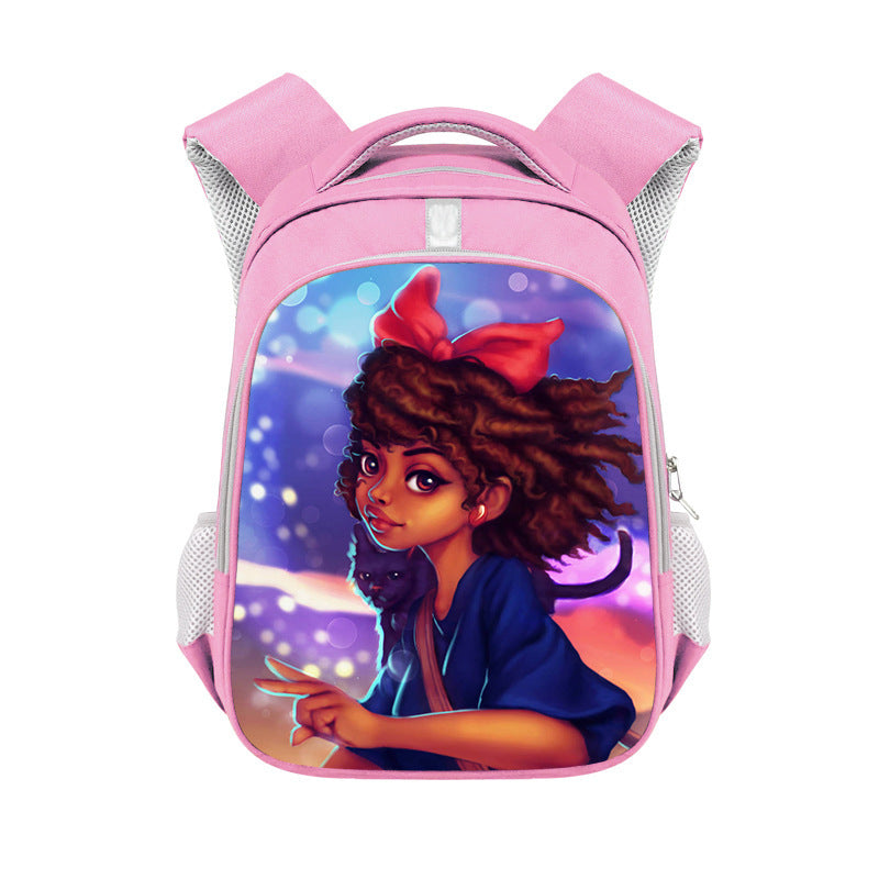 African girl backpack