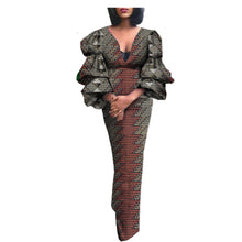 Load image into Gallery viewer, Ethnic Batik V-neck Dress