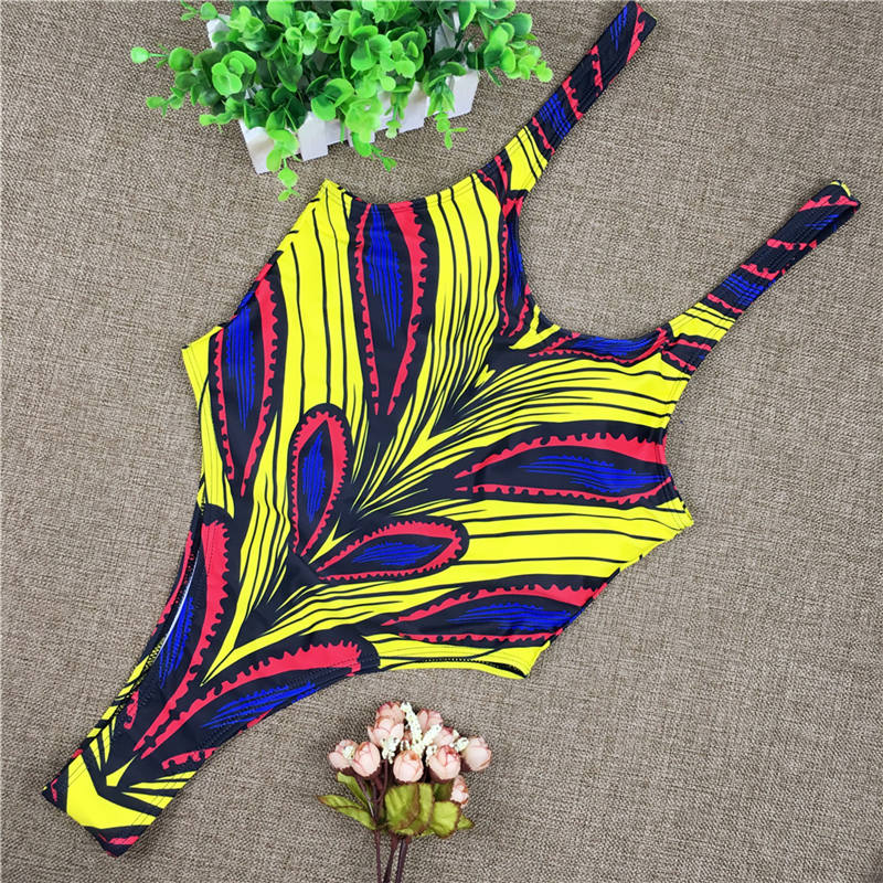African Style One Piece Swimsuit