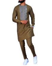 Load image into Gallery viewer, Embroidered African Men&#39;s Casual Suit