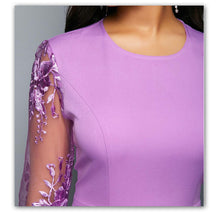 Load image into Gallery viewer, Purple Long-sleeved Dress