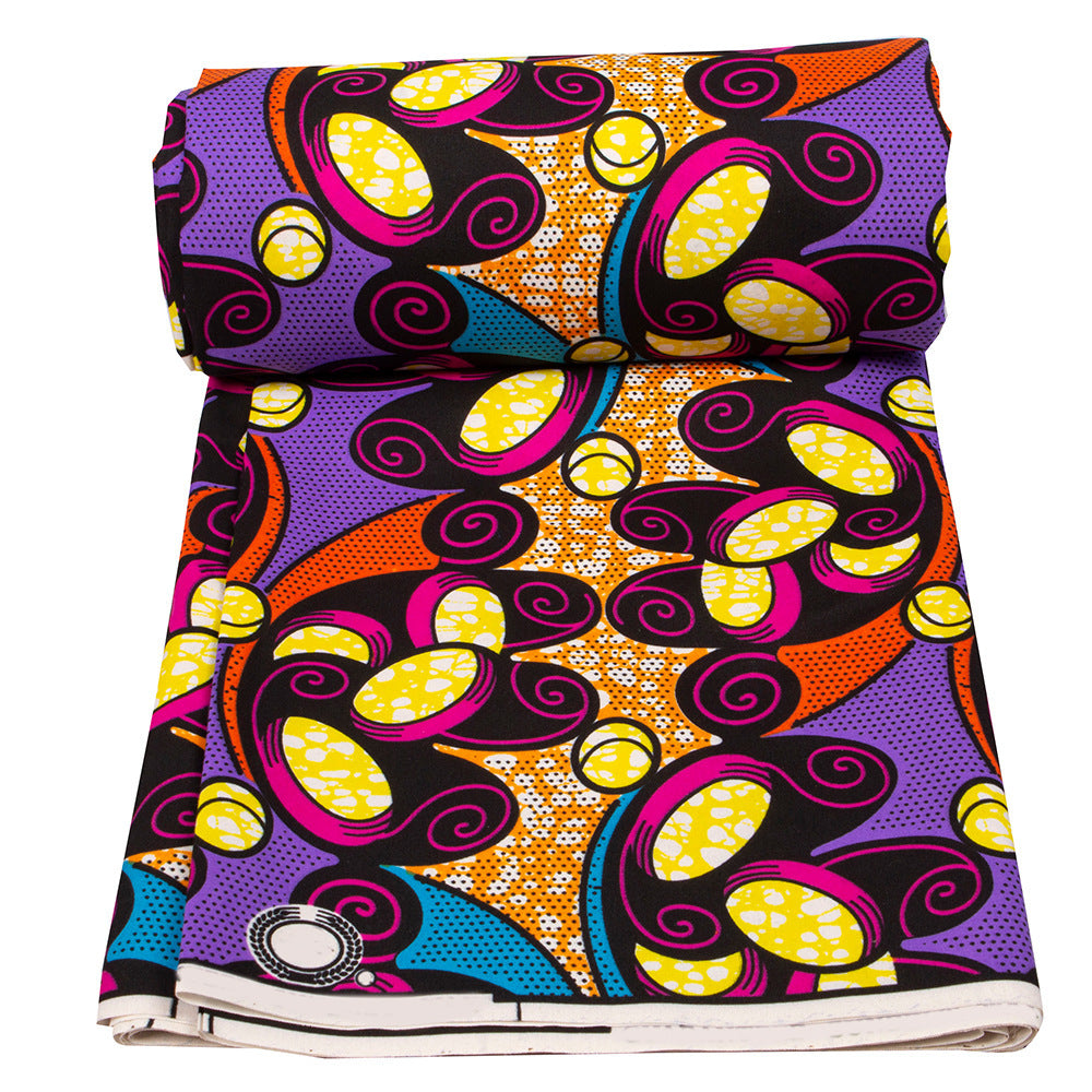 African Ethnic Batik Printed Fabric