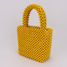 Load image into Gallery viewer, Bead String Wooden Handbag