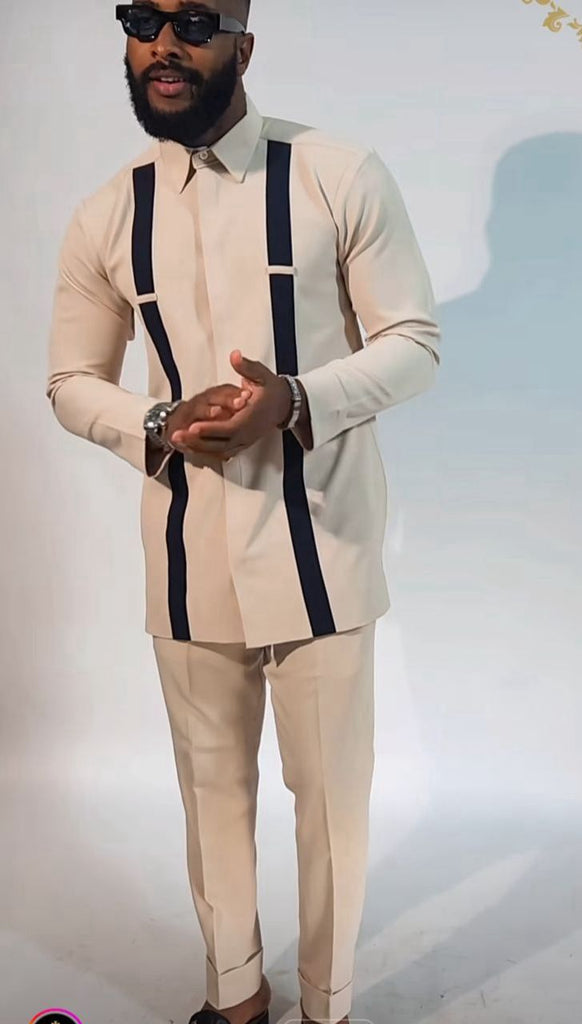 High-Class Nigerian Two-Piece Outfit