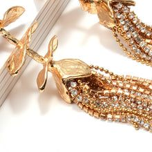 Load image into Gallery viewer, Fashion Ladies Earrings Tassel Plant Metal Jewelry