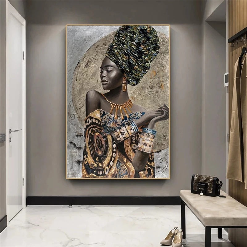 African Canvas Painting