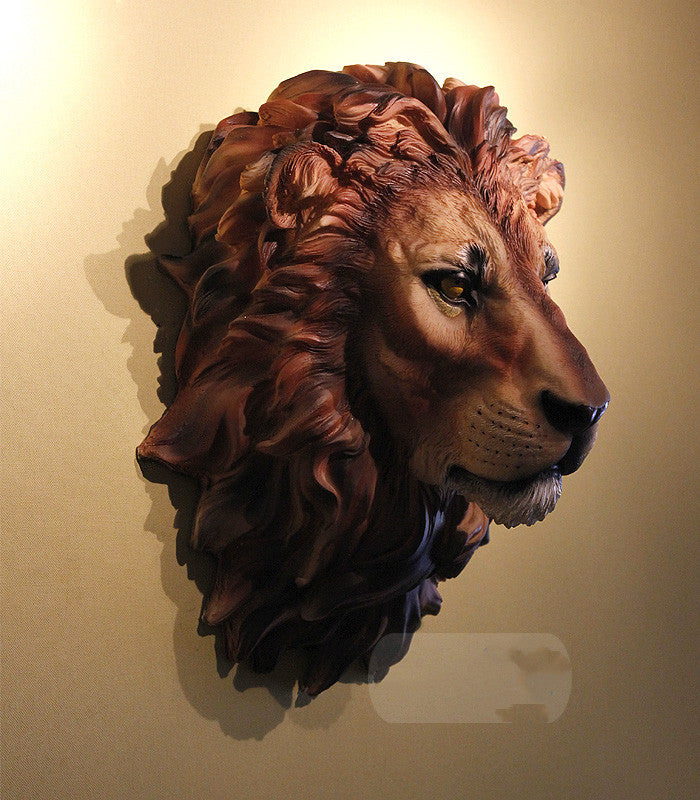 Resin African Lion Household Decoration