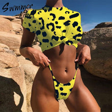 Load image into Gallery viewer, Leopard Sexy Swimwear