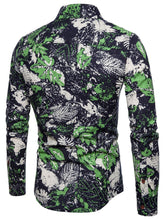Load image into Gallery viewer, Leaf Print Long Sleeve Shirt