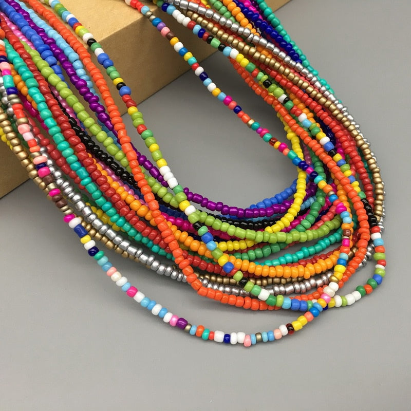 Women String Beaded Necklace