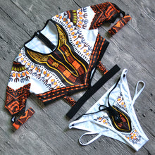 Load image into Gallery viewer, African Short Sleeve Swimsuit