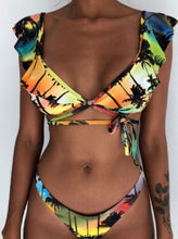 Load image into Gallery viewer, African Print Ruffled Bikini