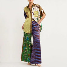 Load image into Gallery viewer, 2PC Dashiki Blouse And Pant Suits